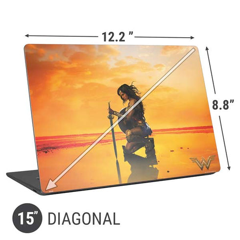 DC Comics Wonder Woman Character Movie Poster Universal Laptop 15in (12.2 x 8.8in) Skin